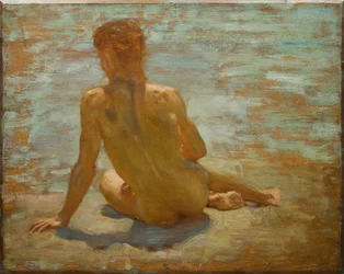Sketch of Nude Youth (Studie for Morning Splendour), ca. 1921
